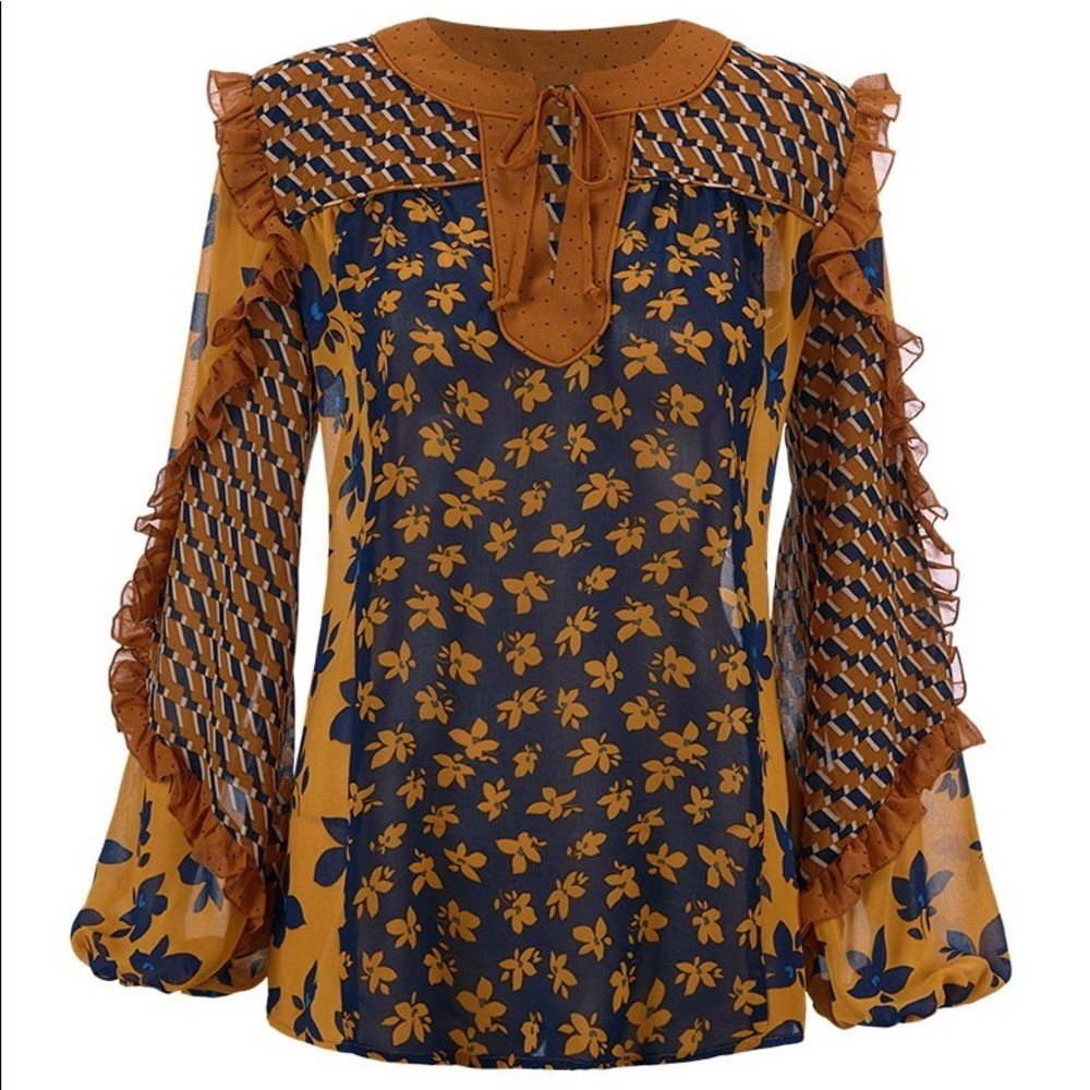 🌸 Cabi Harmony Blouse Fall 2020 Small NWT